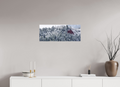 30 x 12″, Glossy Print Spring Snow on Red Hill